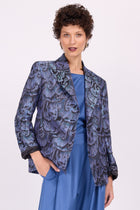 Davos blazer in blue lilac dragonfly