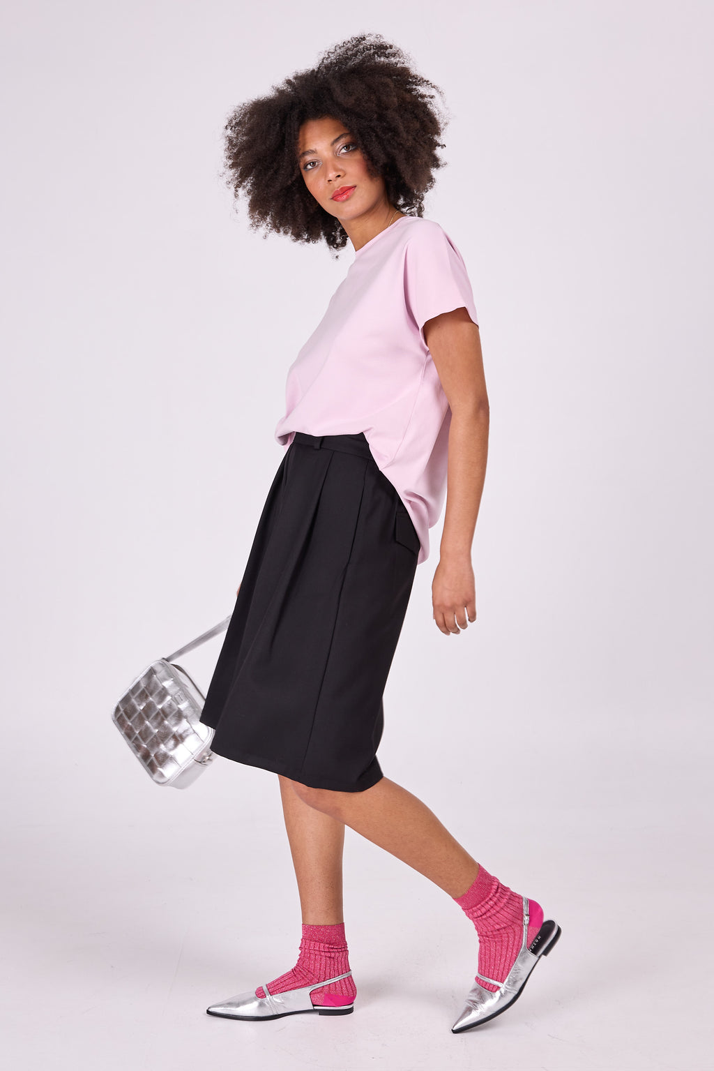 Eddie black culottes