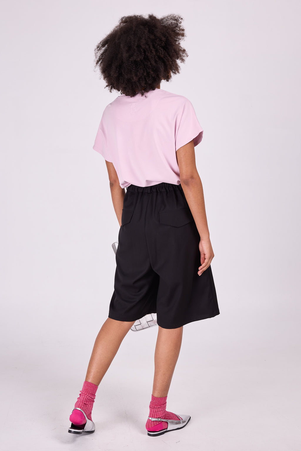 Eddie black culottes