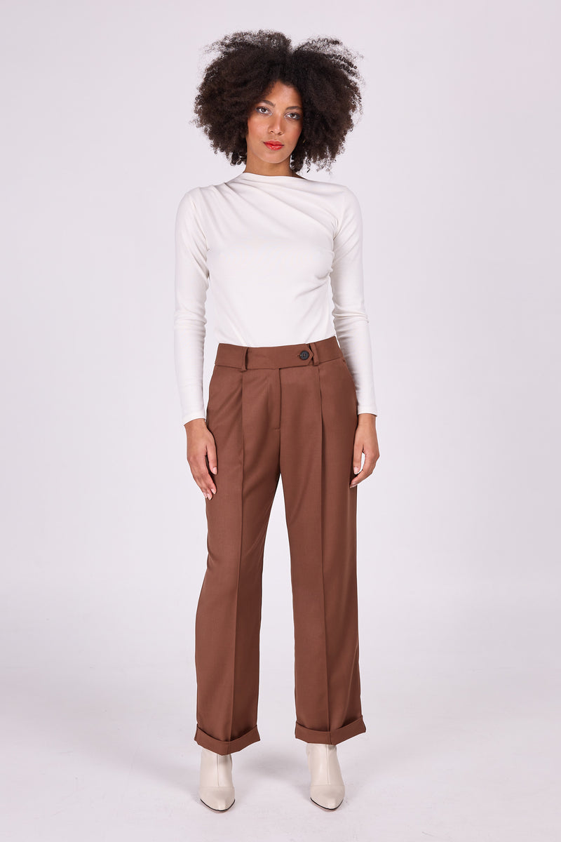 Enzo coco brown trousers