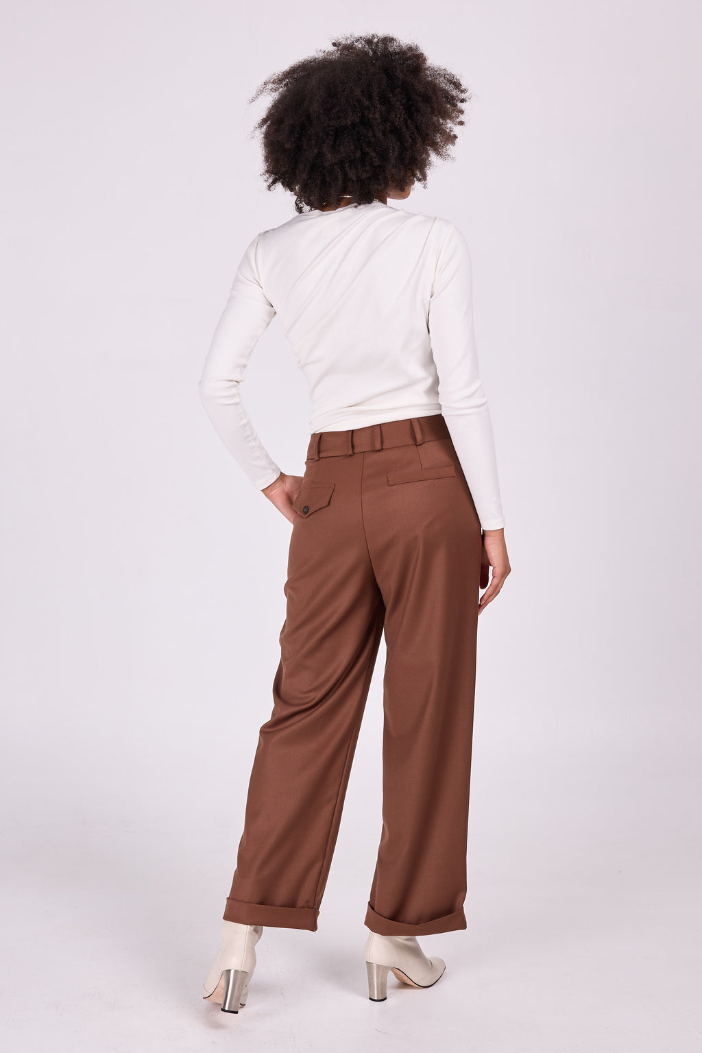 Enzo coco brown trousers