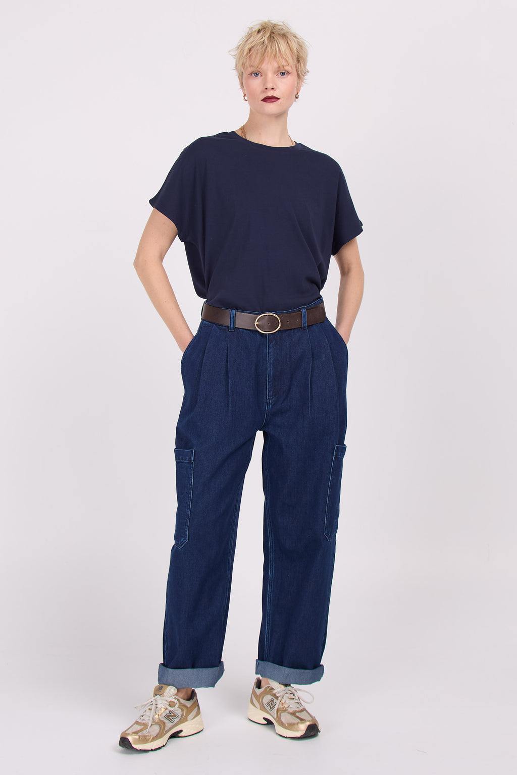 Elio denim cargo trousers