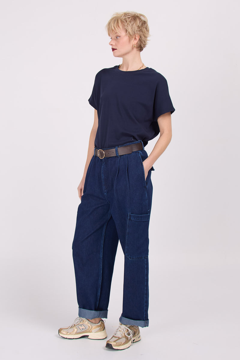 Elio denim cargo trousers