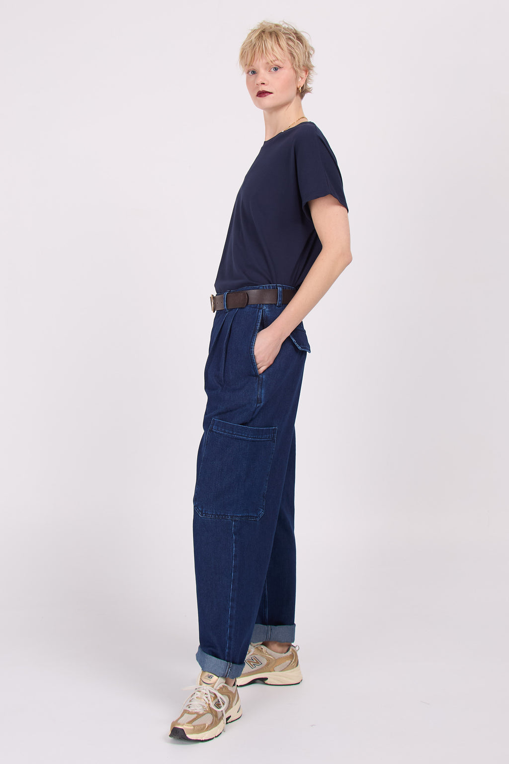 Elio denim cargo trousers