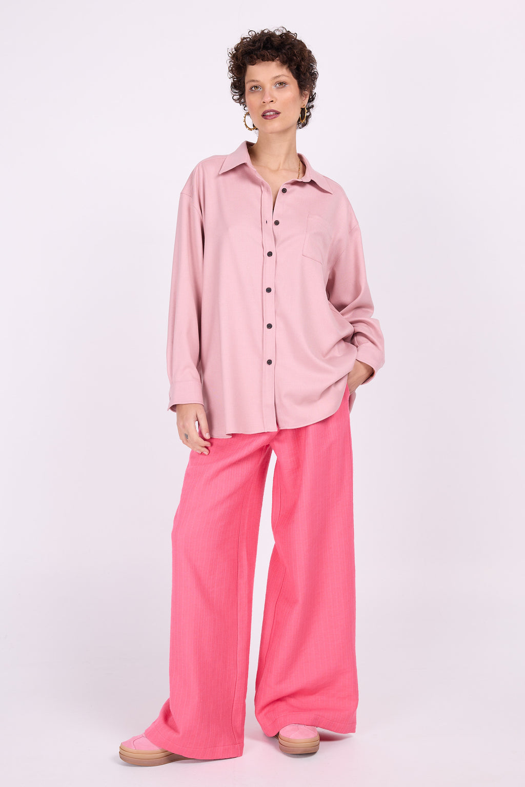 Zoella bright pink trousers