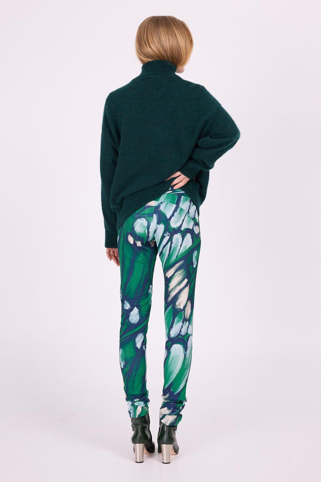 Etienne legging in beetle green wings