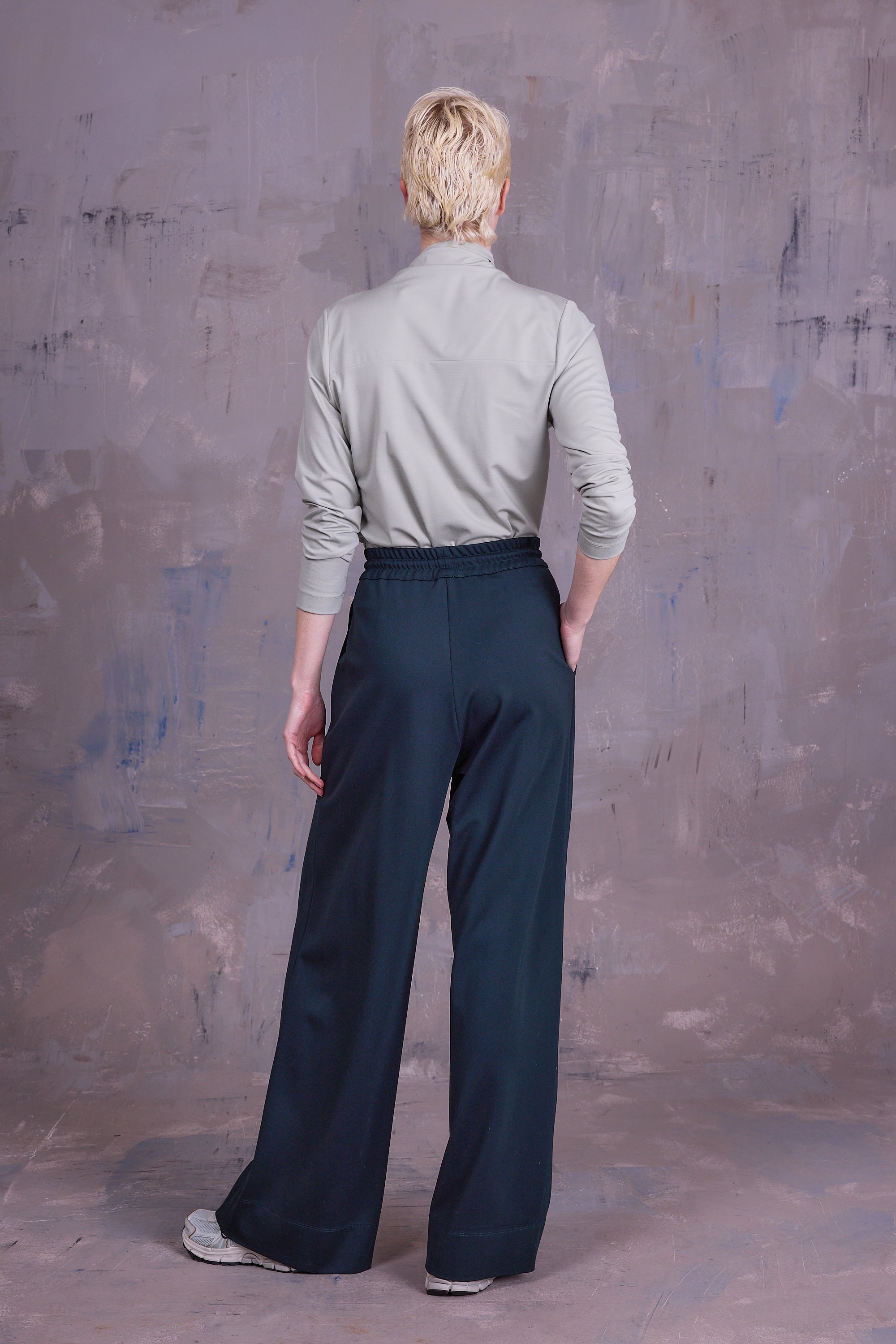 Gemma  sage T-shirt met strik