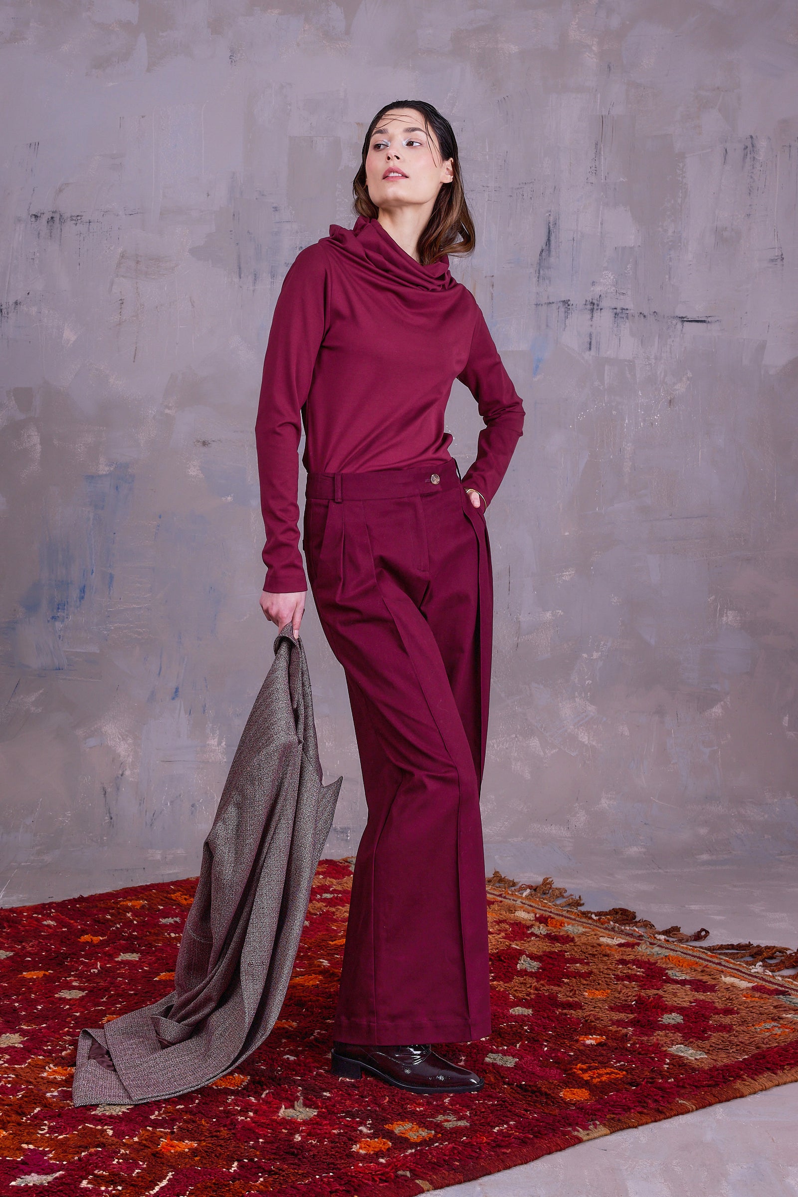 Georgina sweater in plum