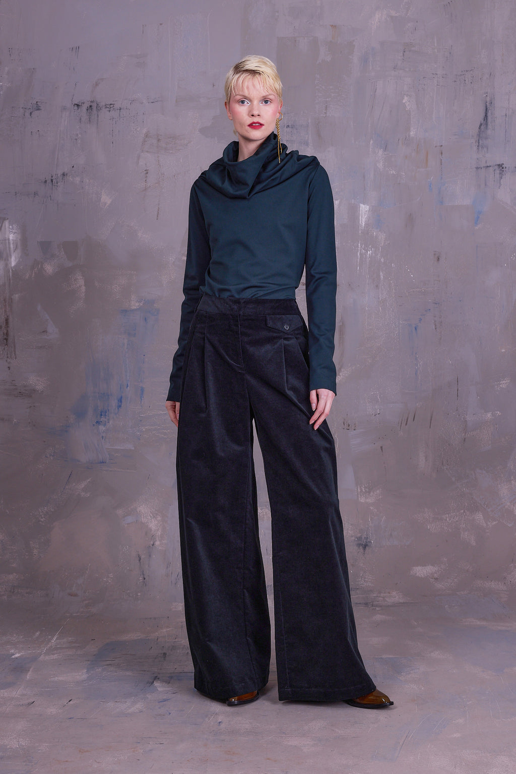 Georgina sweater in evergreen