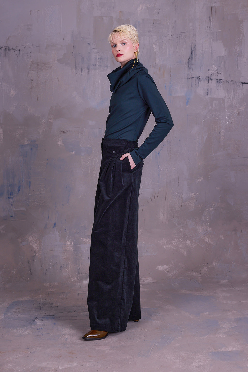 Georgina sweater in evergreen