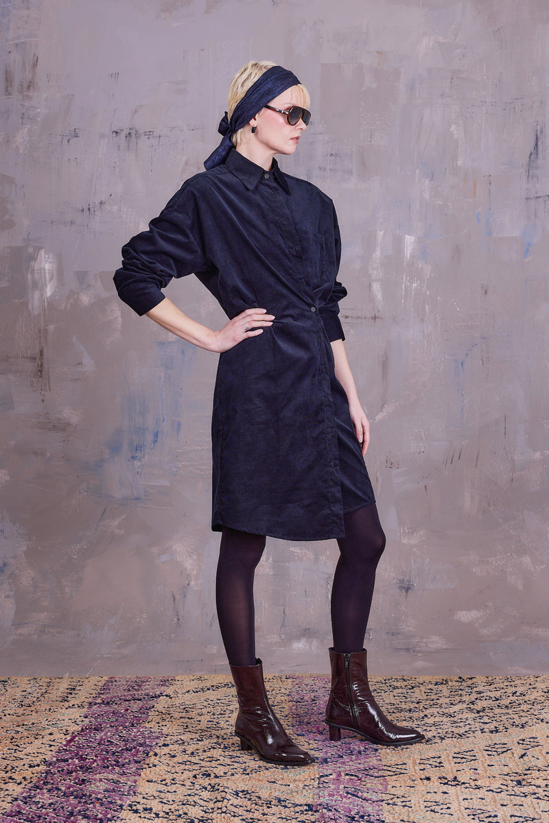 Gardena dress in midnight blue