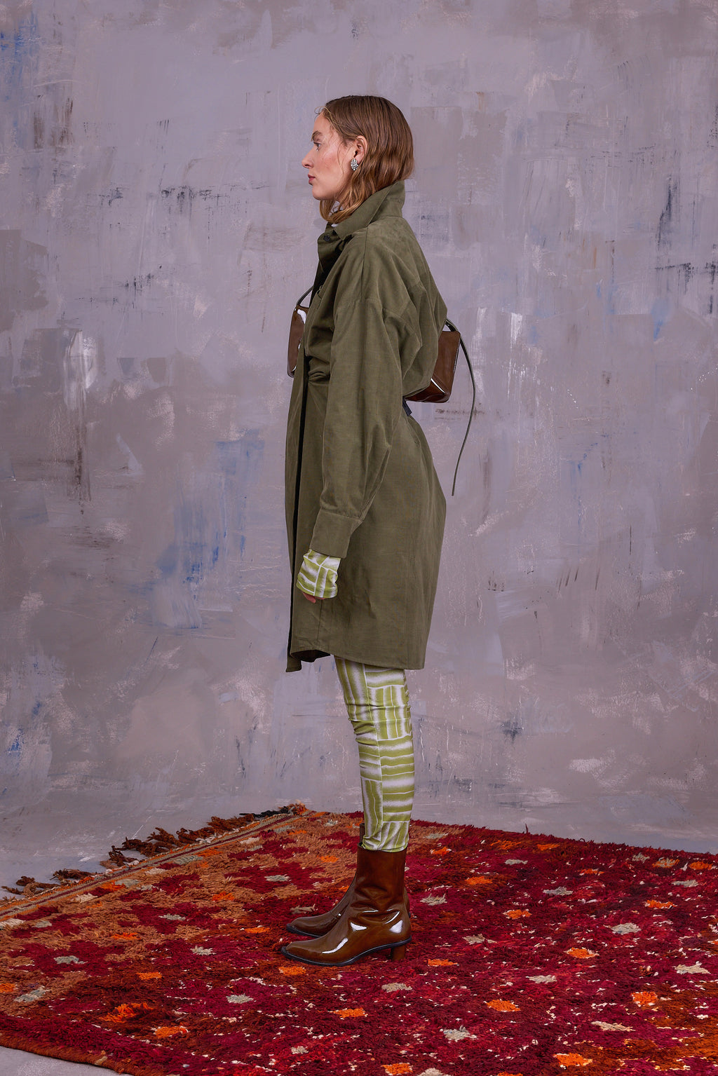 Gardena jurk in olive