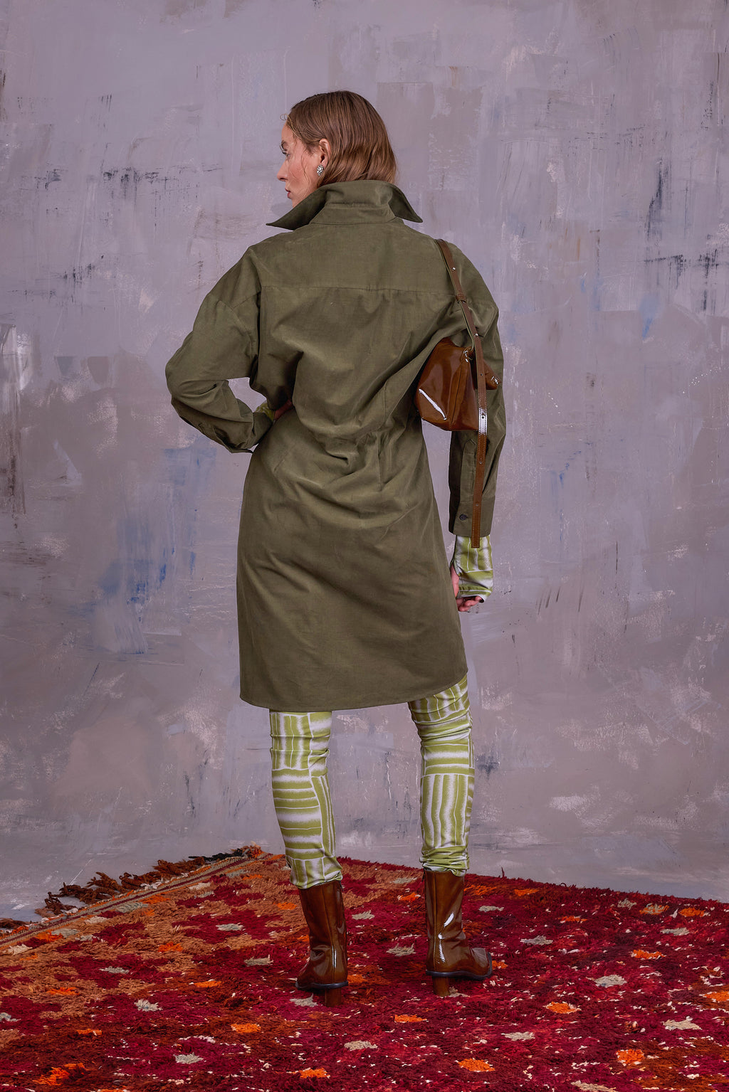 Gardena jurk in olive