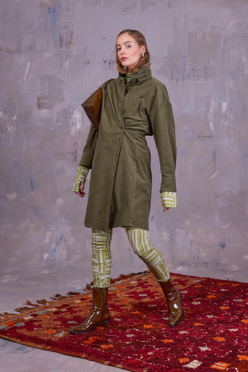 Gardena jurk in olive