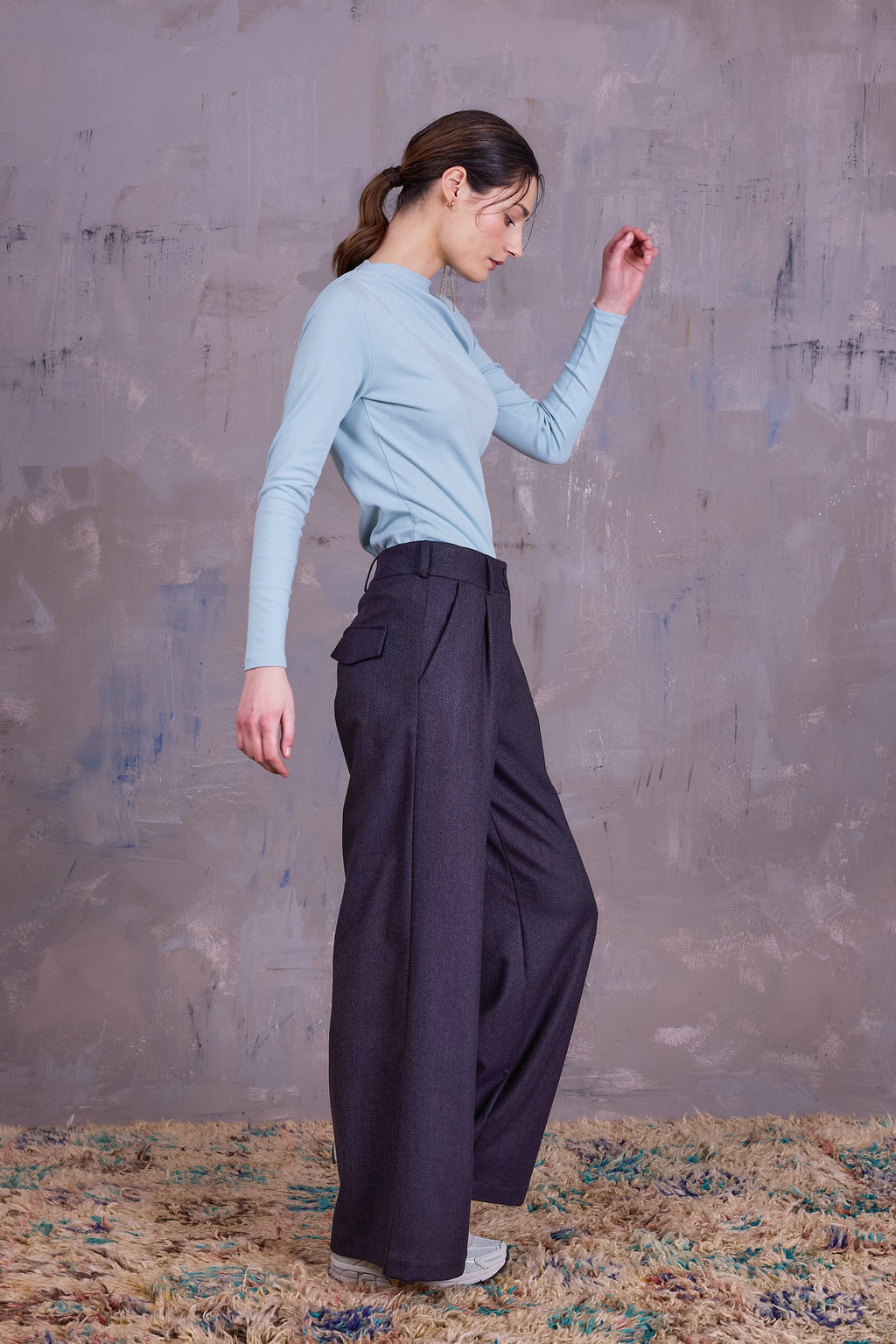 Elaine T-shirt in misty sage