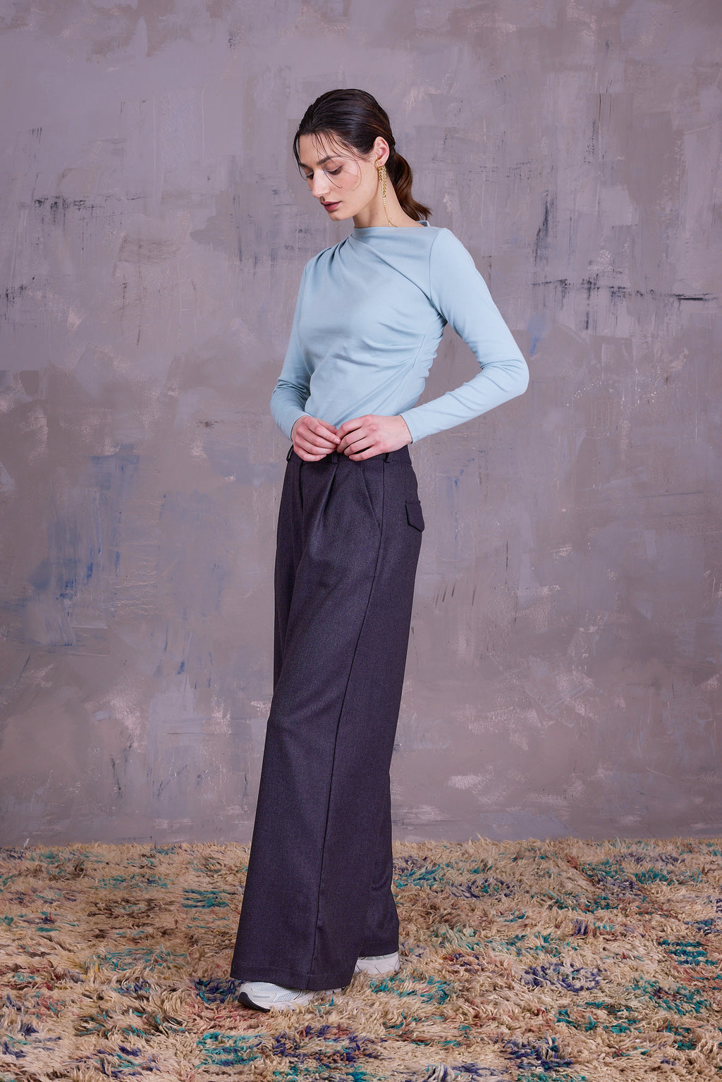 Elaine T-shirt in misty sage