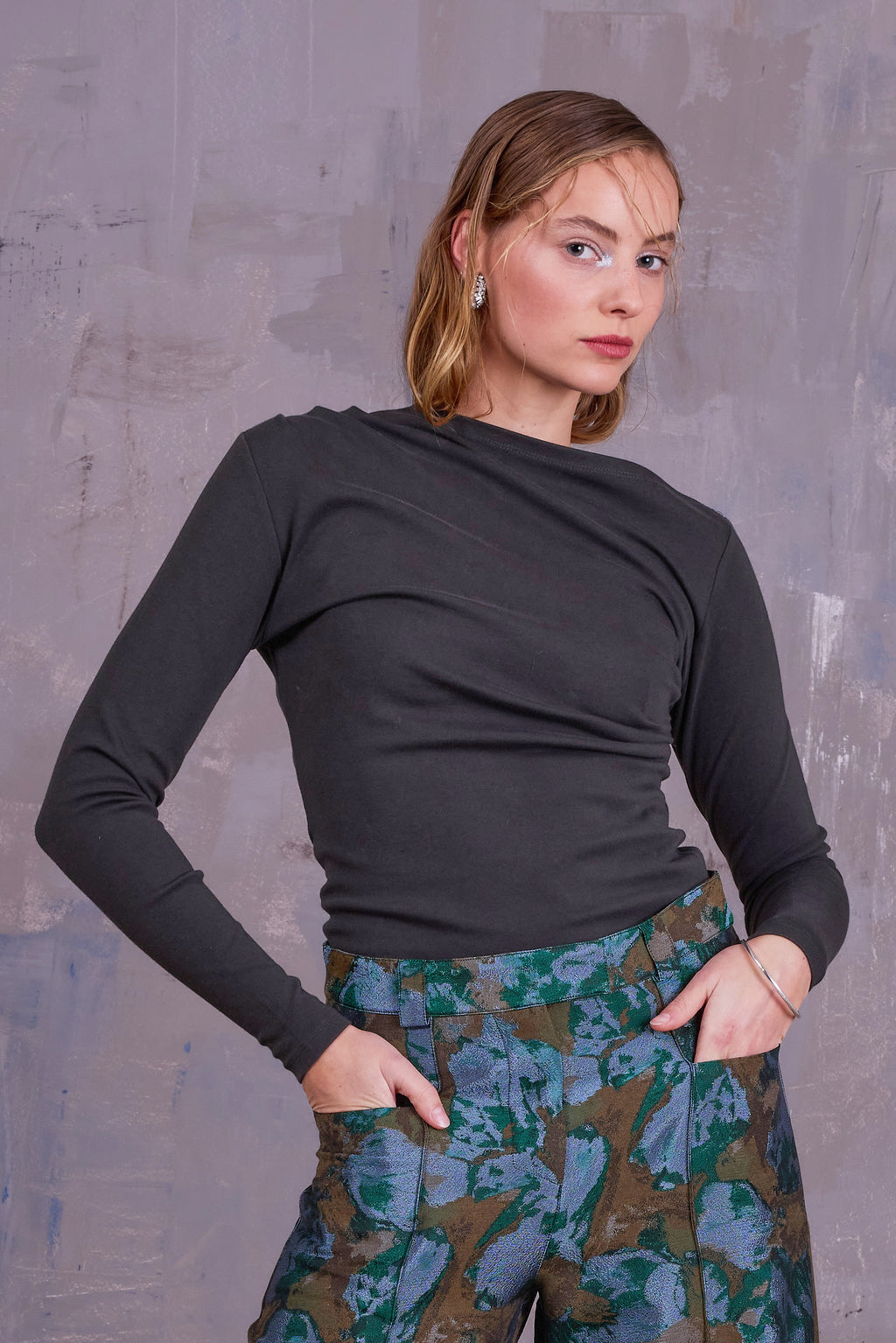 Elaine T-shirt in deep forest