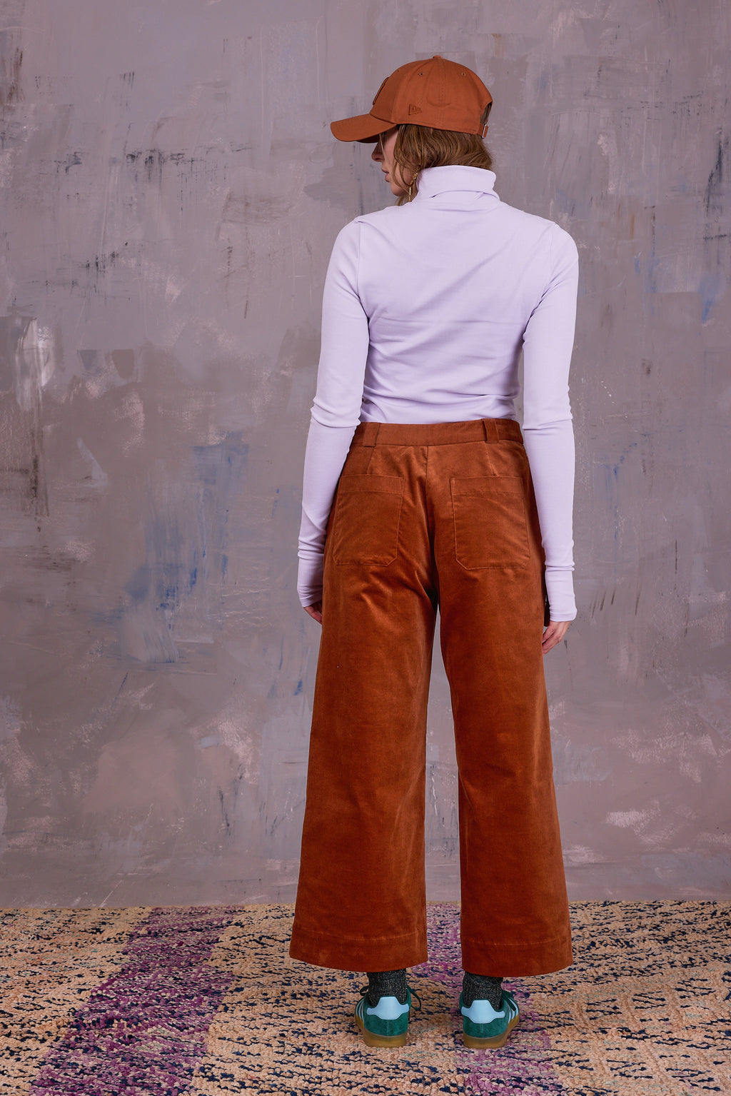 Gisely rolkraag T-shirt in orchid hush