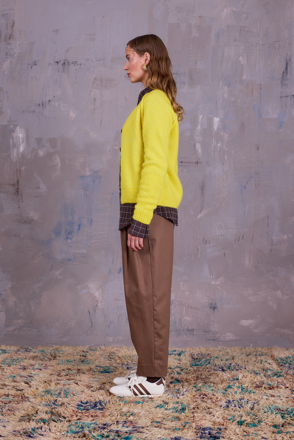 Graz kanariegele cardigan