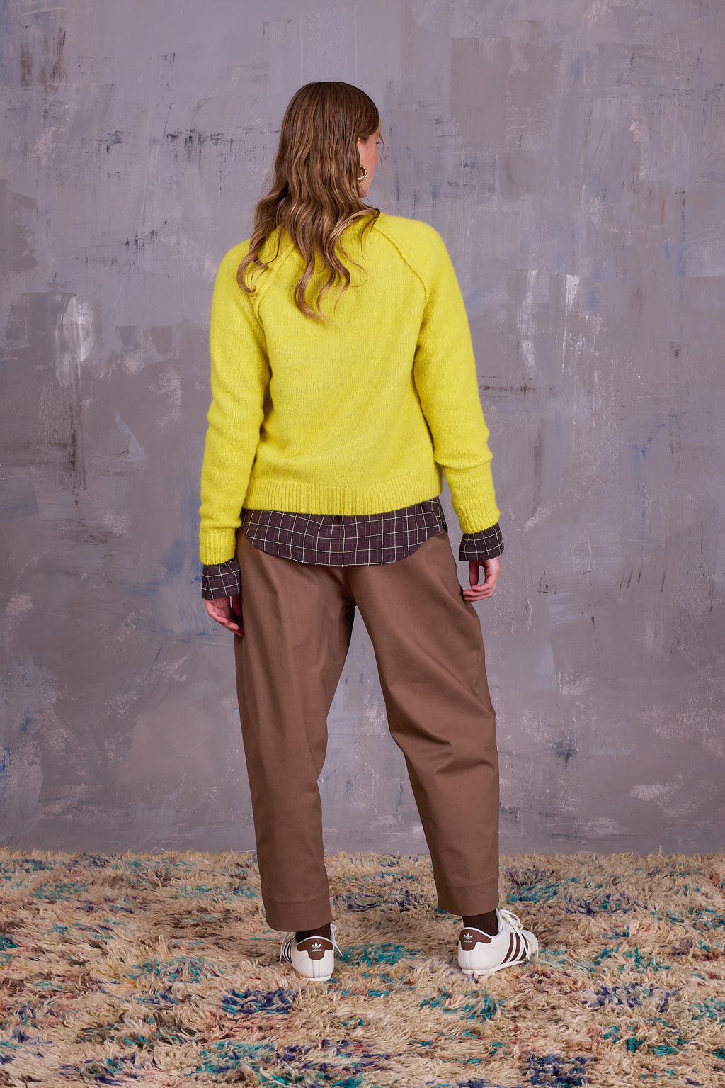 Graz kanariegele cardigan