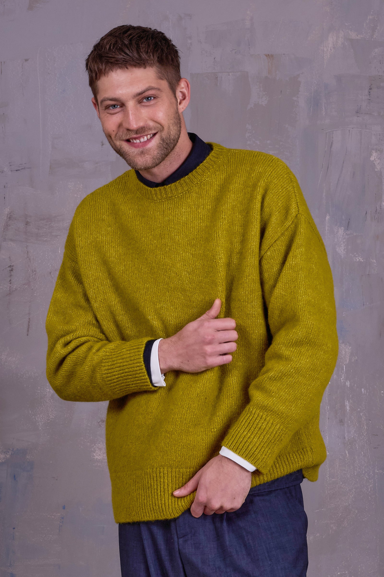 Greenville trui in midnight blue