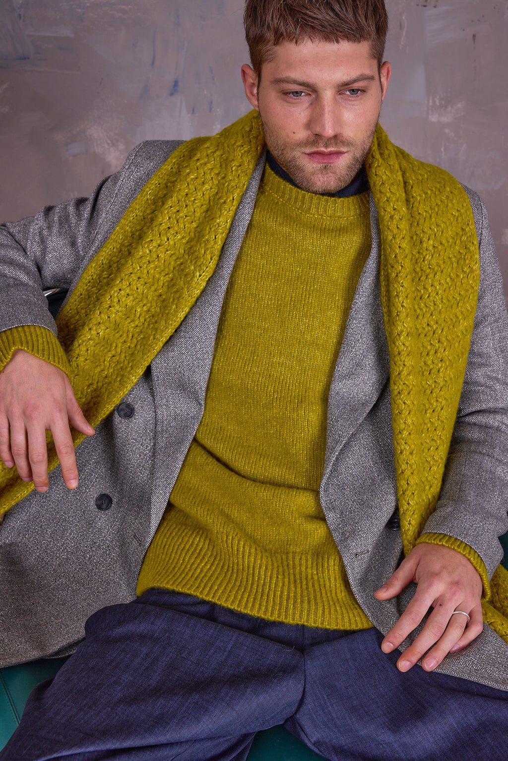 Gabin scarf in lime