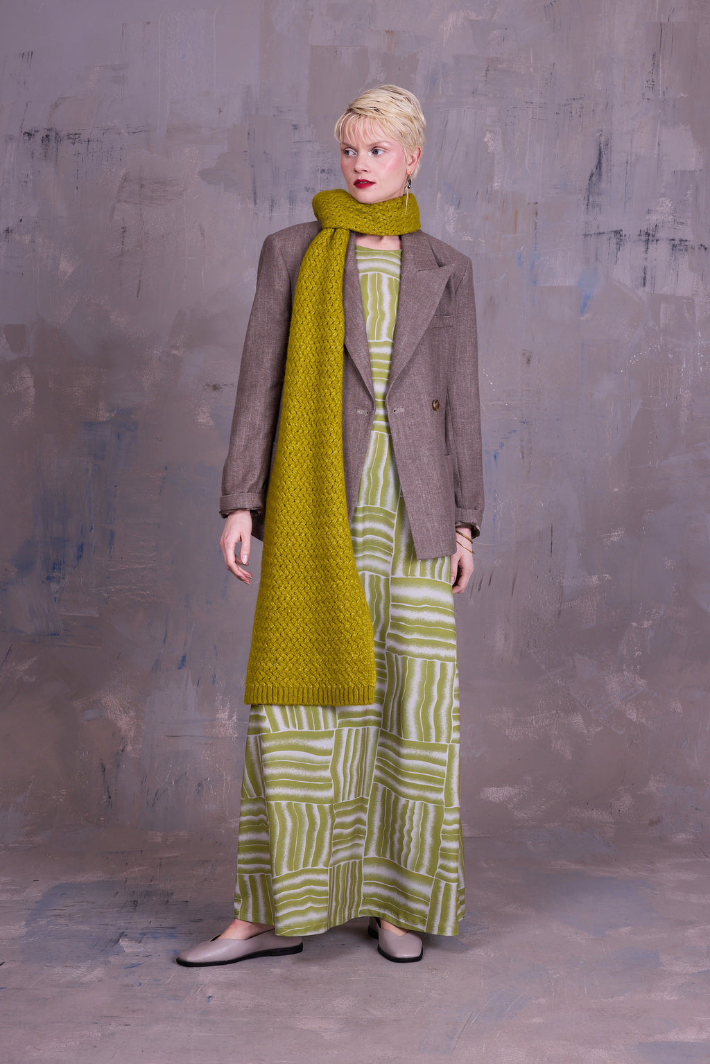 Gabin scarf in lime