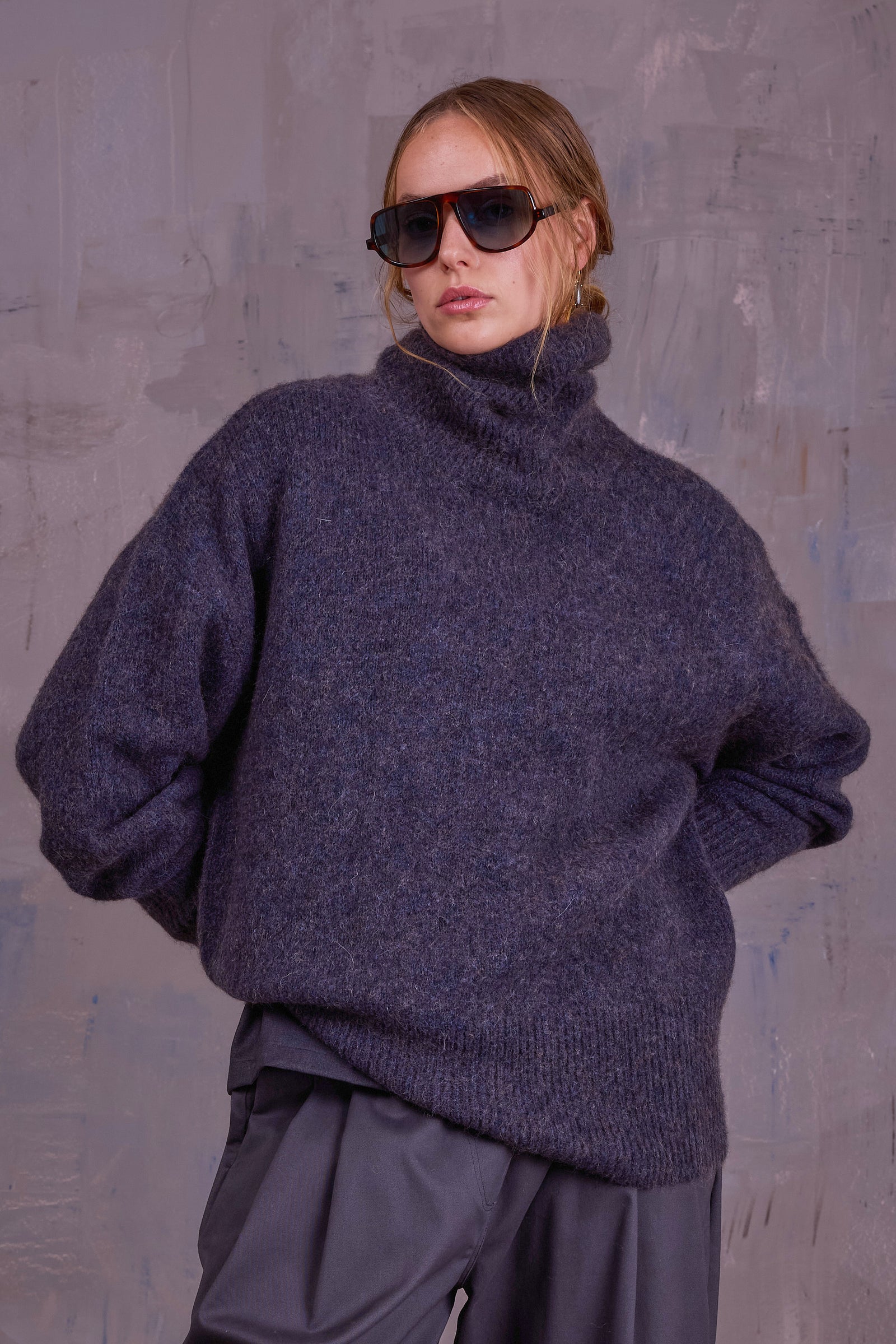Geertrui knitted sweater in yak