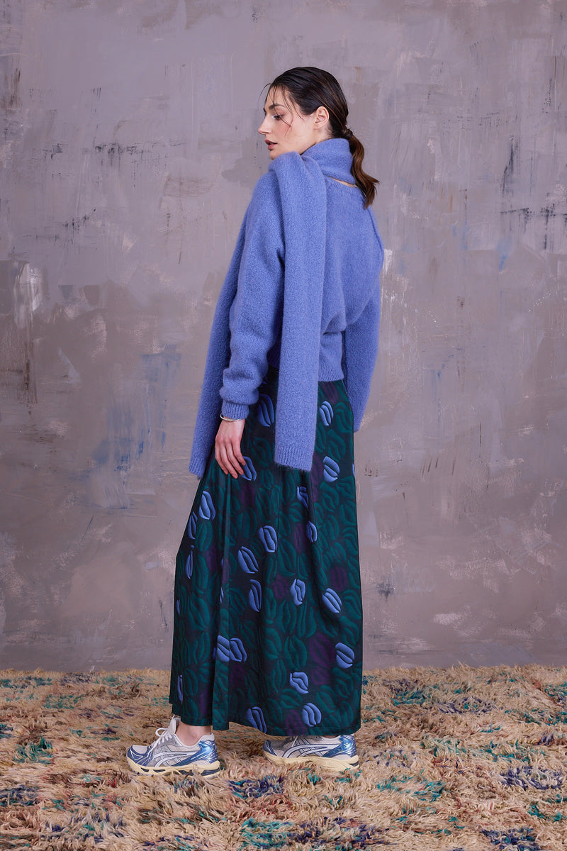 Gorki sjaal in madonna blue