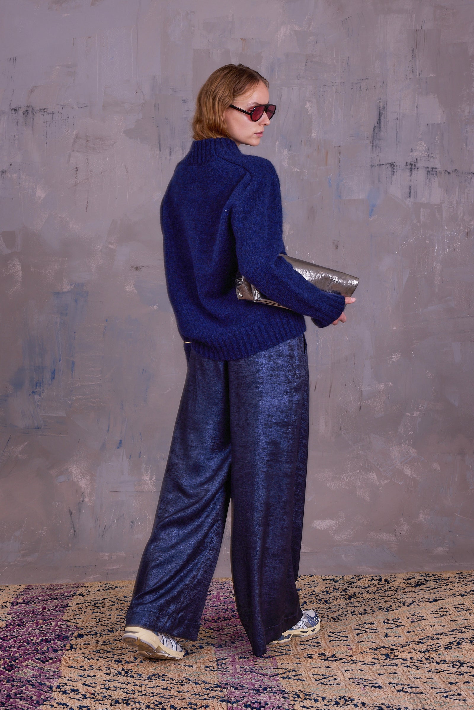 Glasgow trui in midnight blue