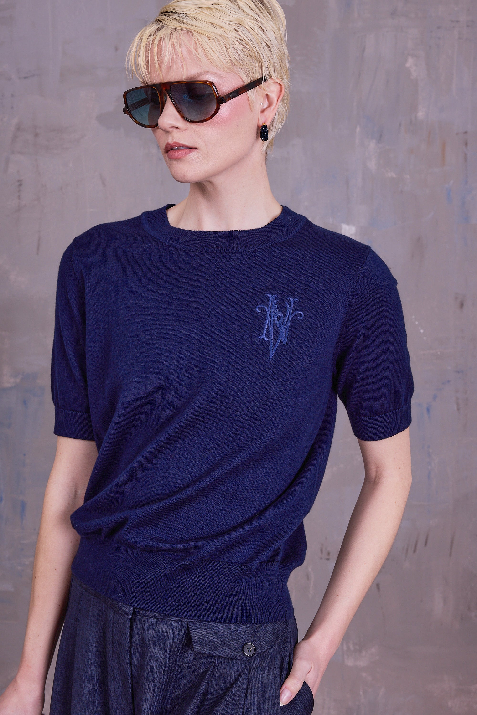 Geeske top in dark navy
