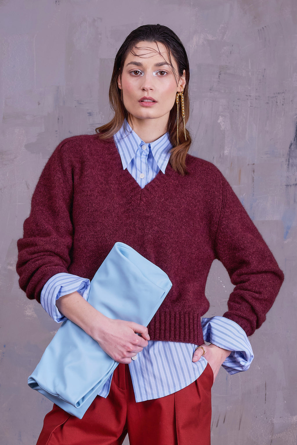 Gilly trui in merlot