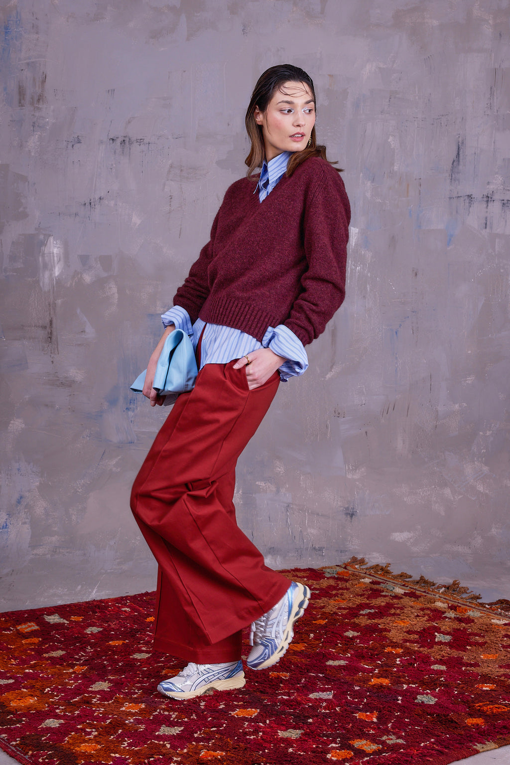 Gilly trui in merlot