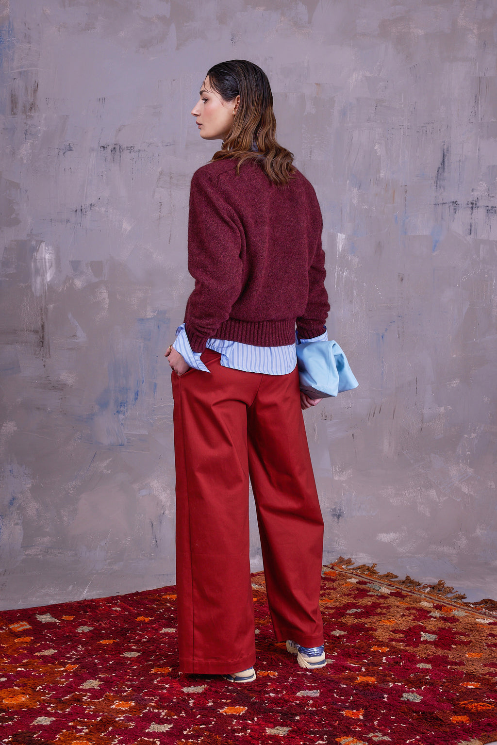 Gilly trui in merlot