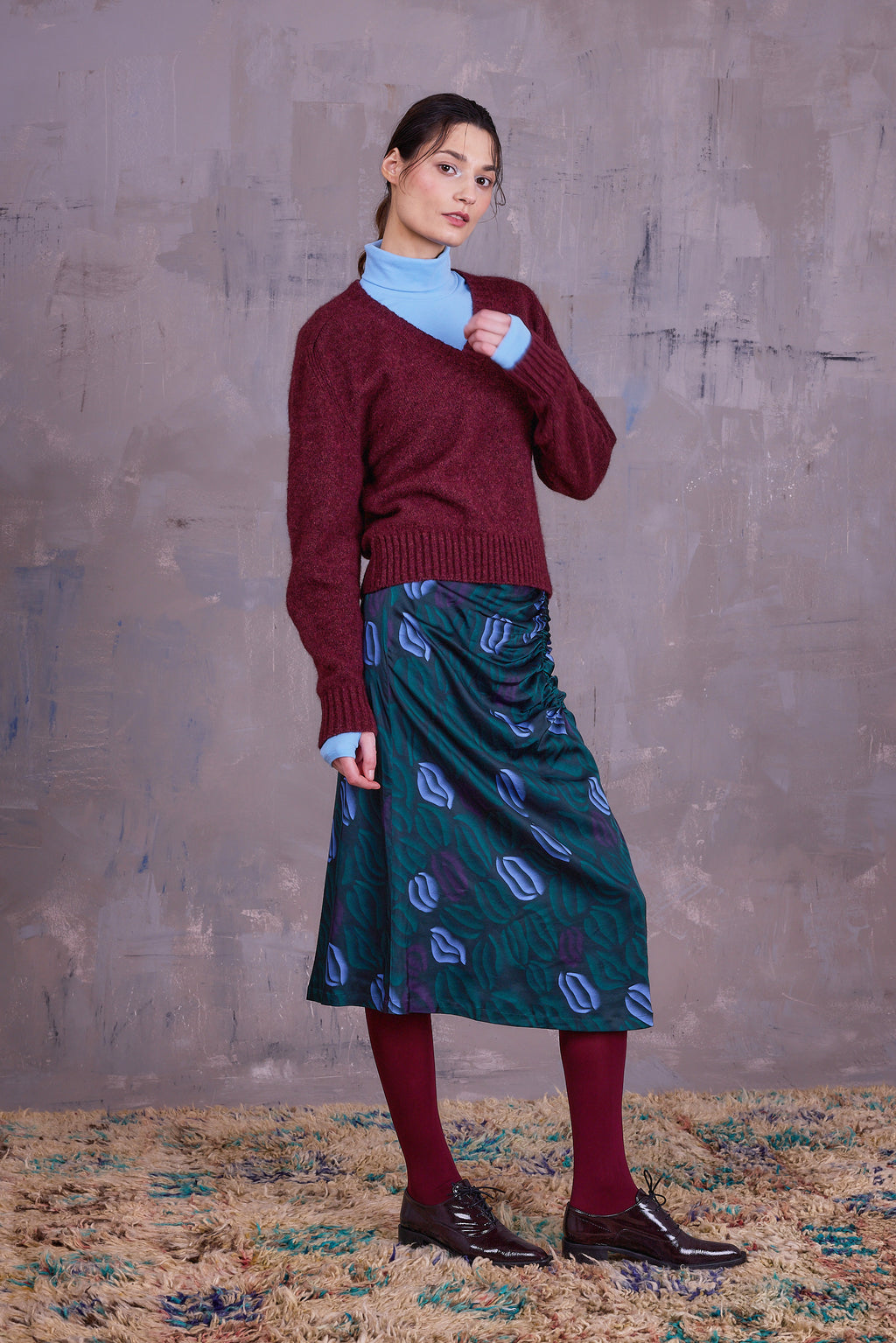 Gilly trui in merlot