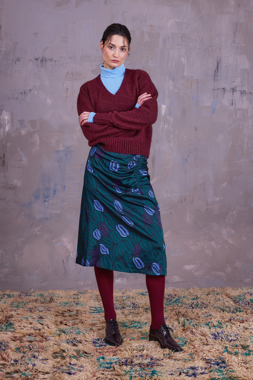 Gilly trui in merlot