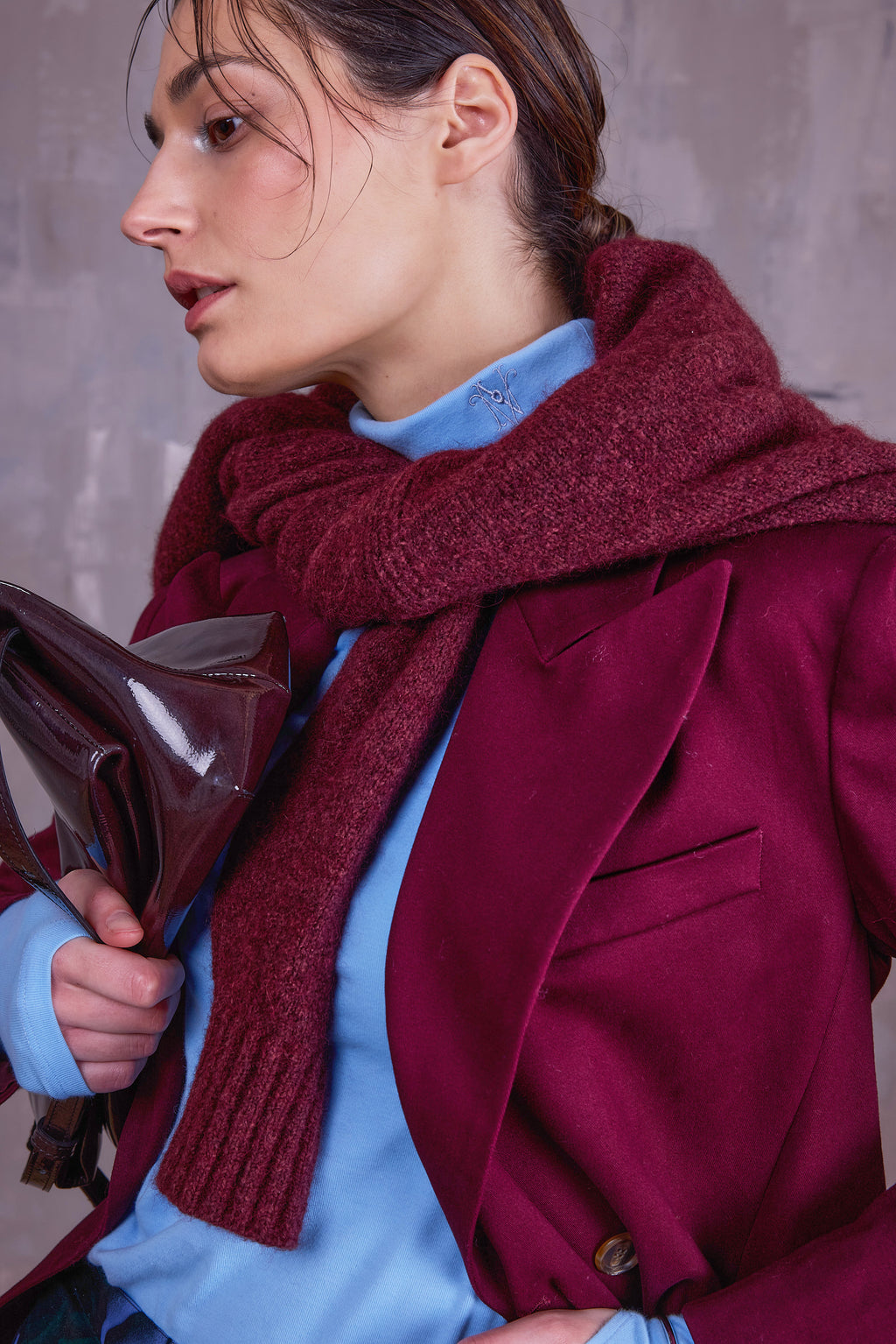 Gilly trui in merlot