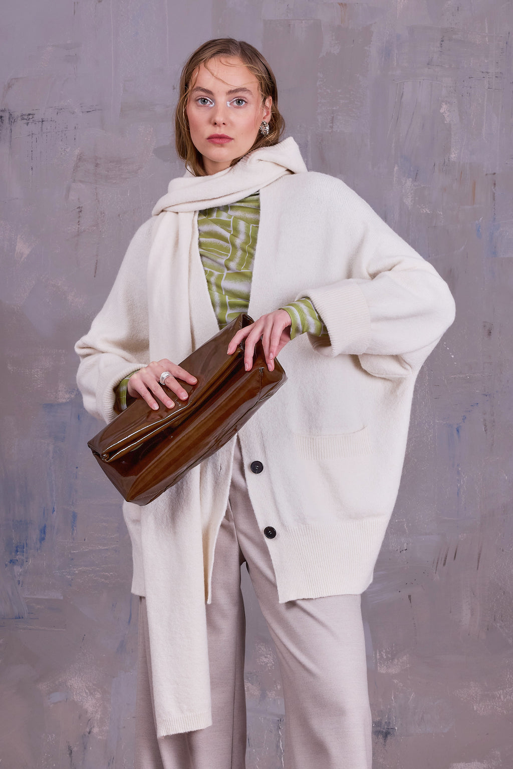 Grenoble cardigan in ecru