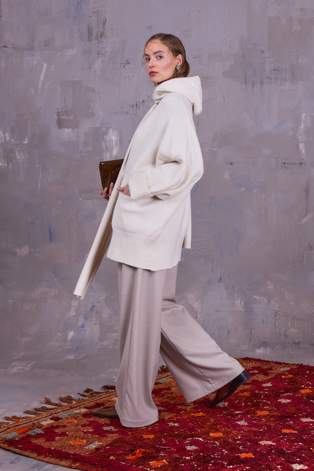 Grenoble cardigan in ecru