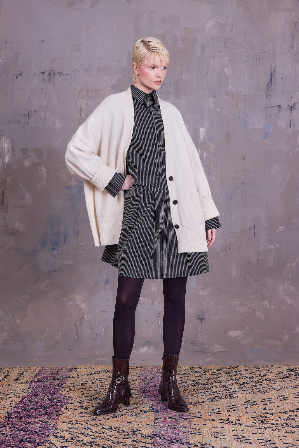 Grenoble cardigan in ecru