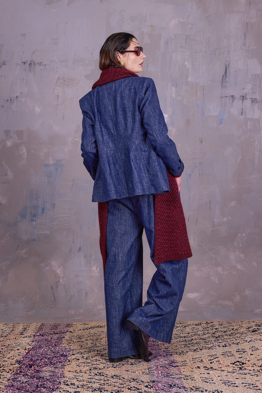 Gino sjaal in merlot