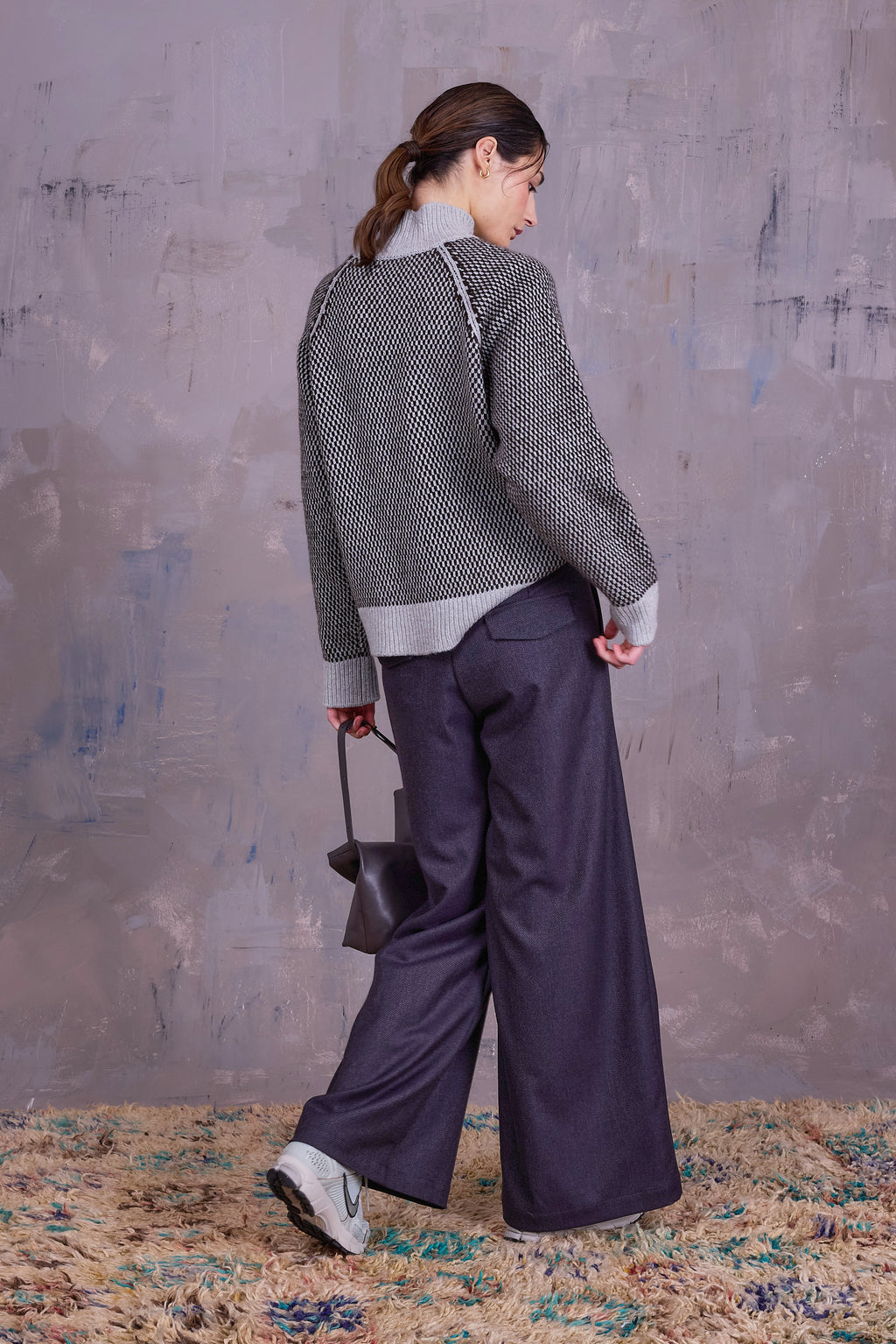 Edward broek in dark blue blend