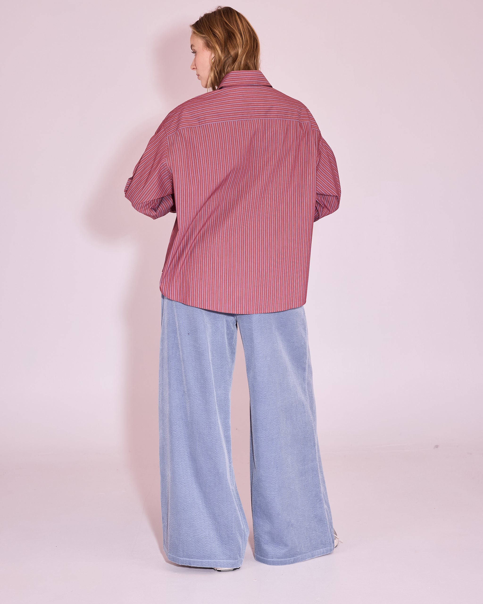 Hermine hemd in rosewood / blue