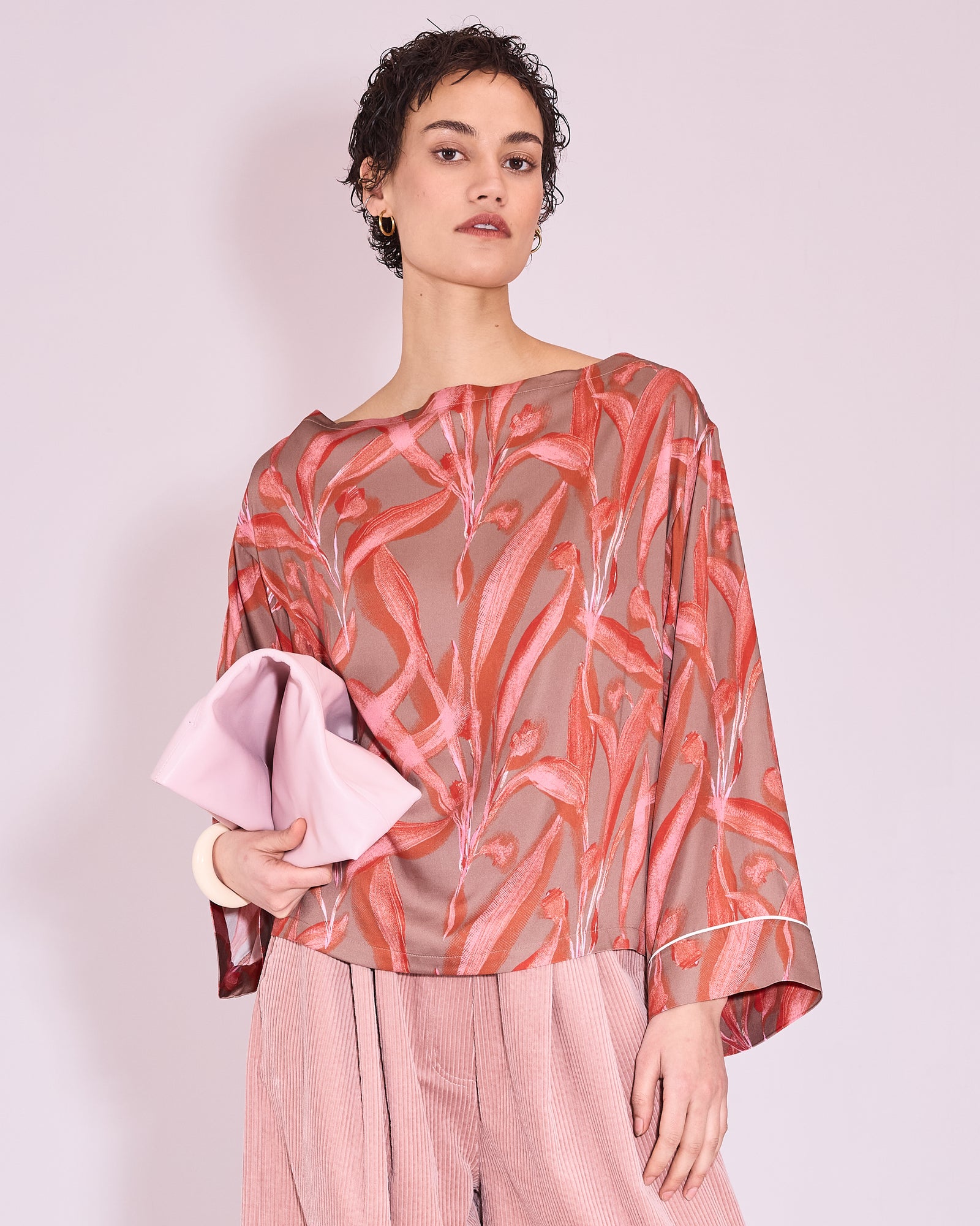 Jane blouse in red leaves