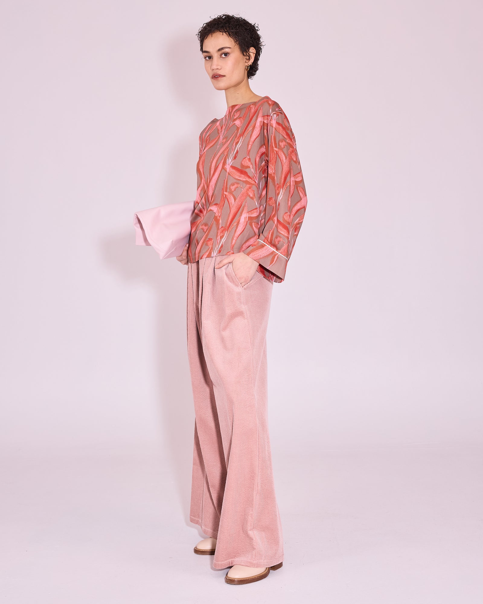 Jane blouse in red leaves