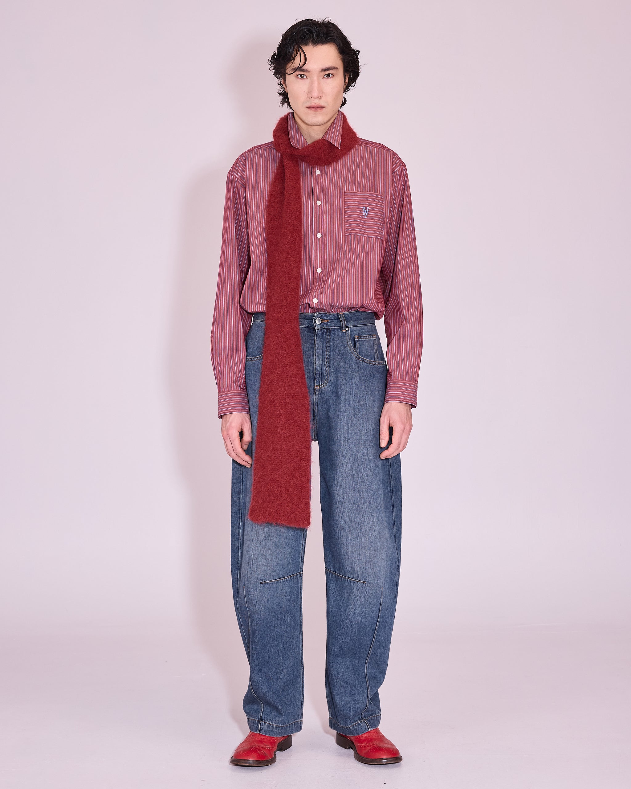 Gelesto hemd in rosewood / blue