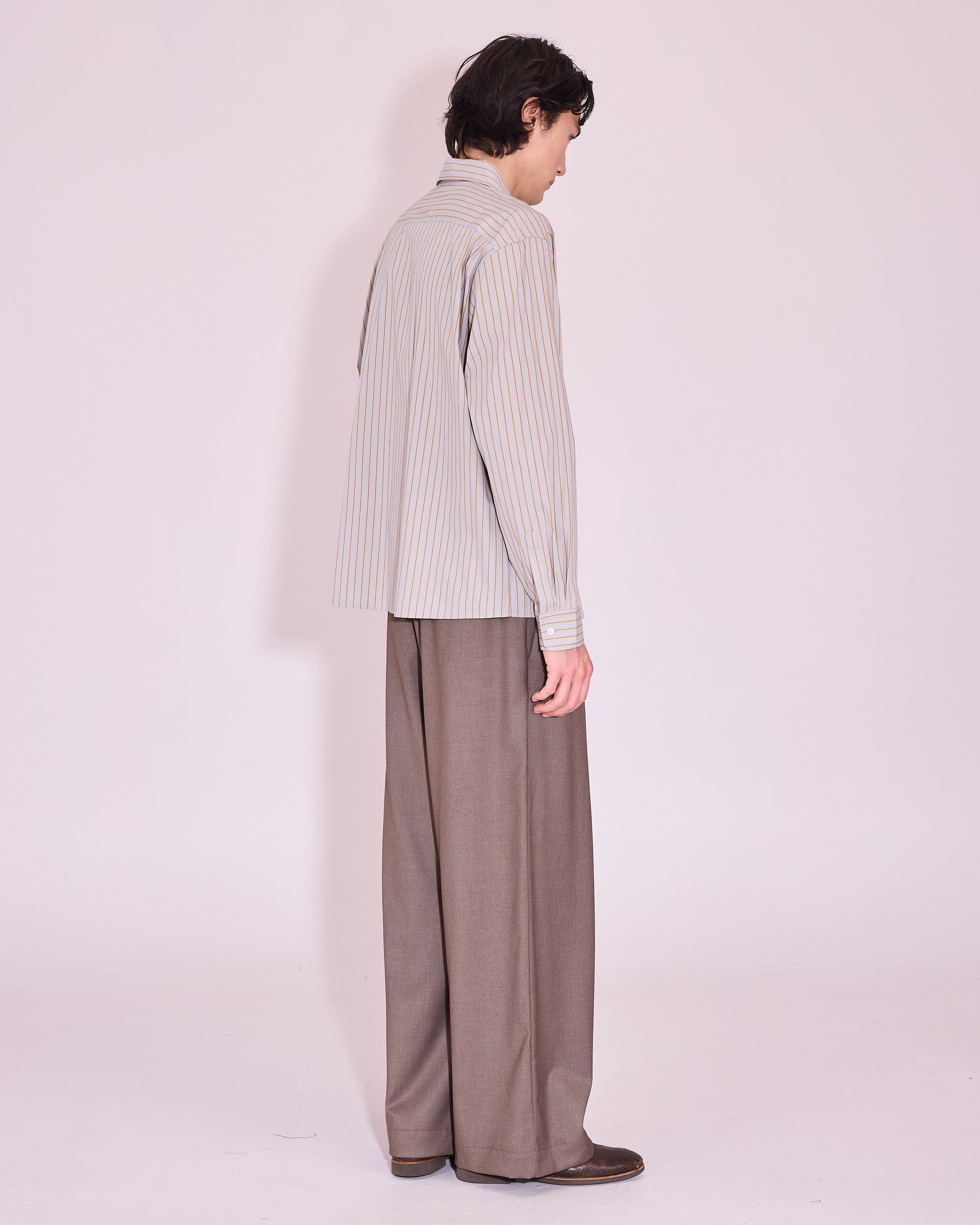 Gelesto hemd in harbor mist / mustard