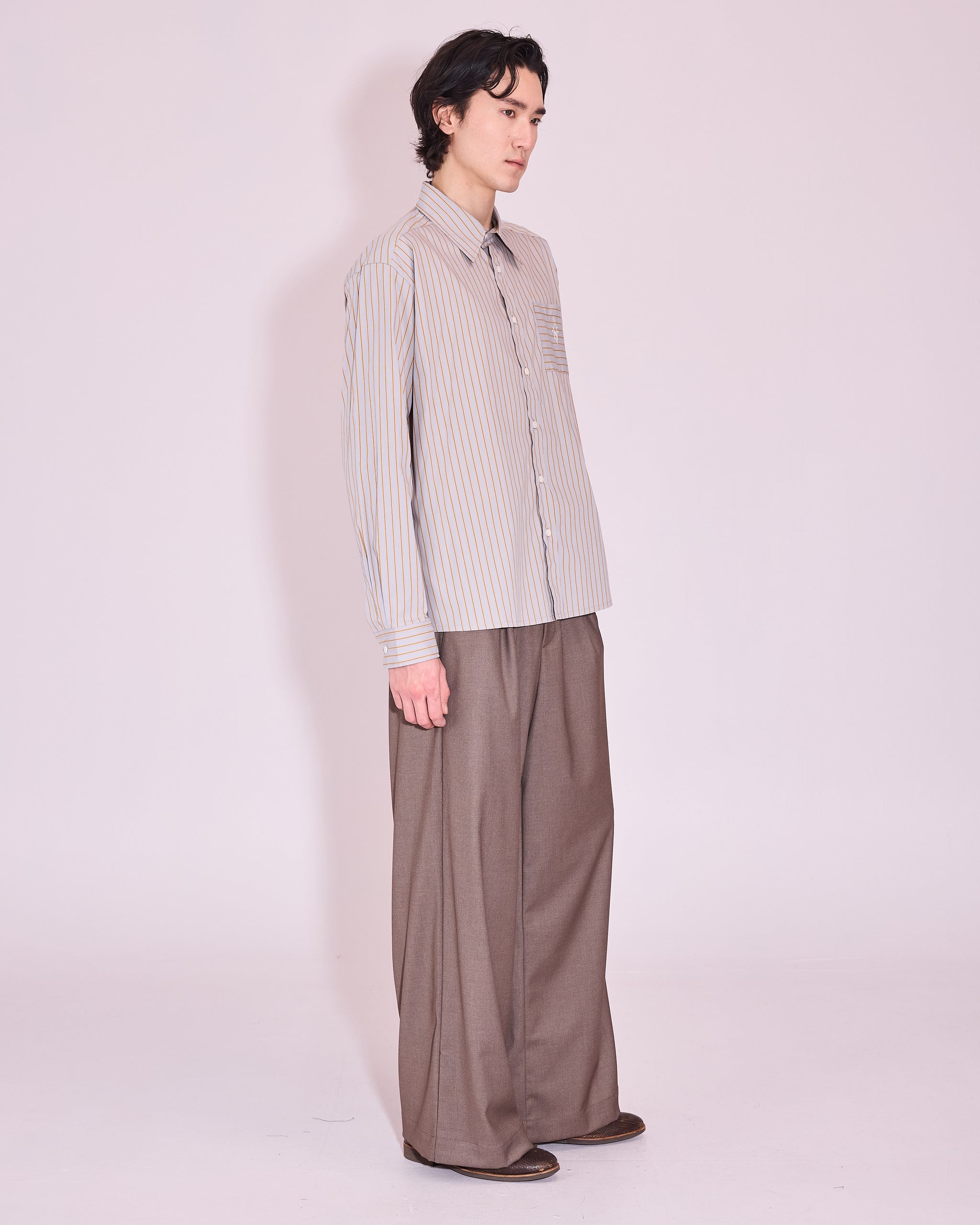 Gelesto hemd in harbor mist / mustard