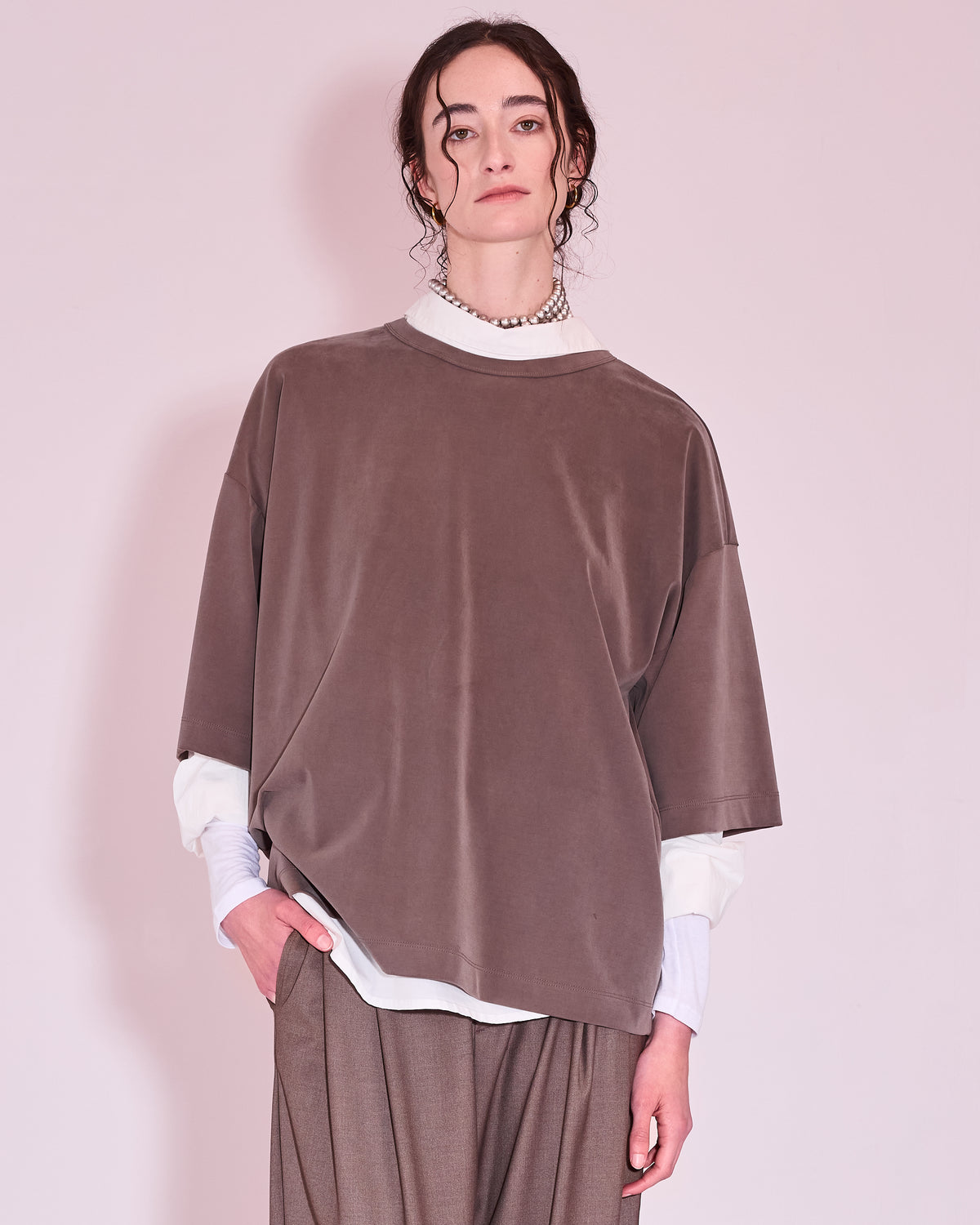 Harris T-shirt in taupe