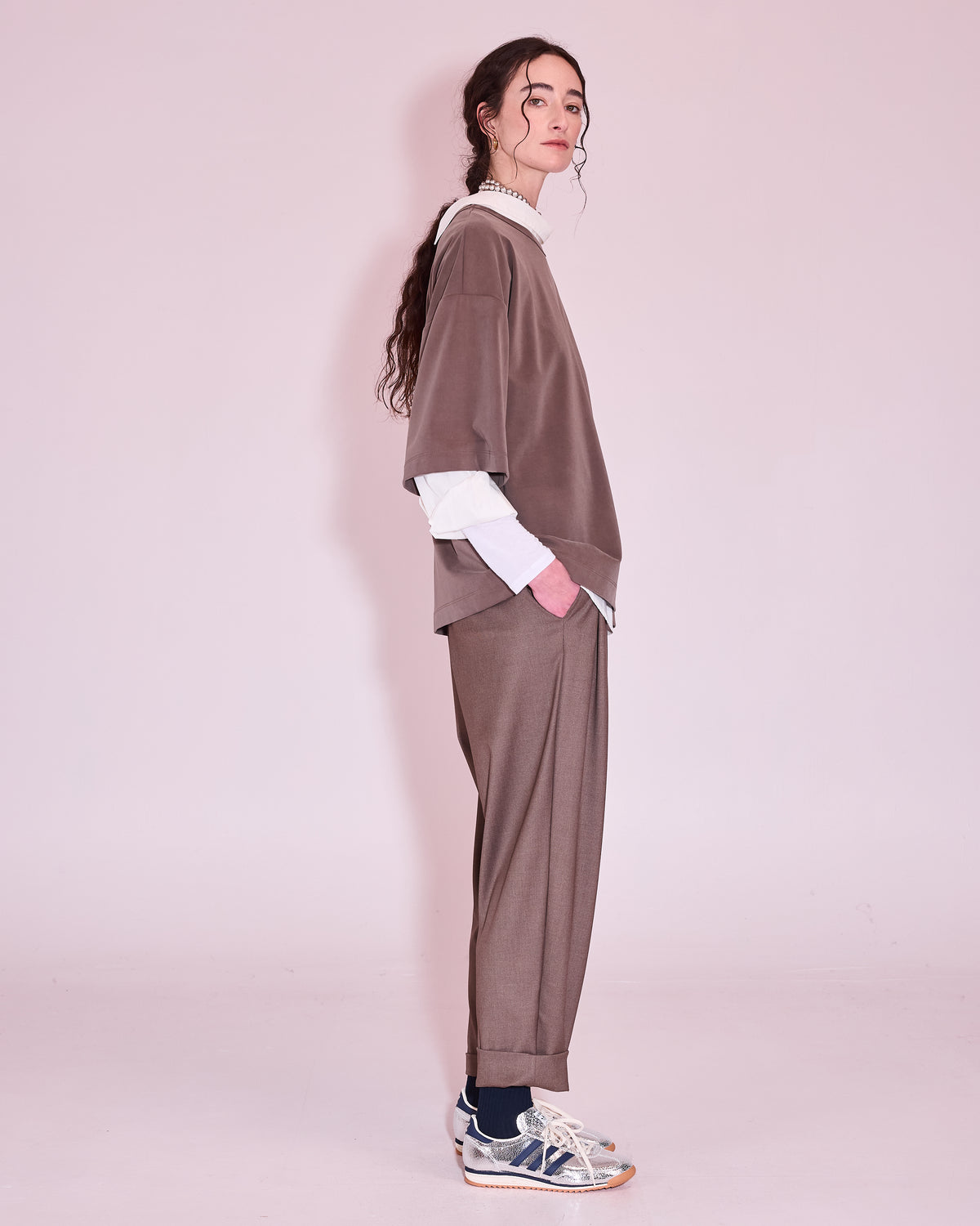 Harris T-shirt in taupe